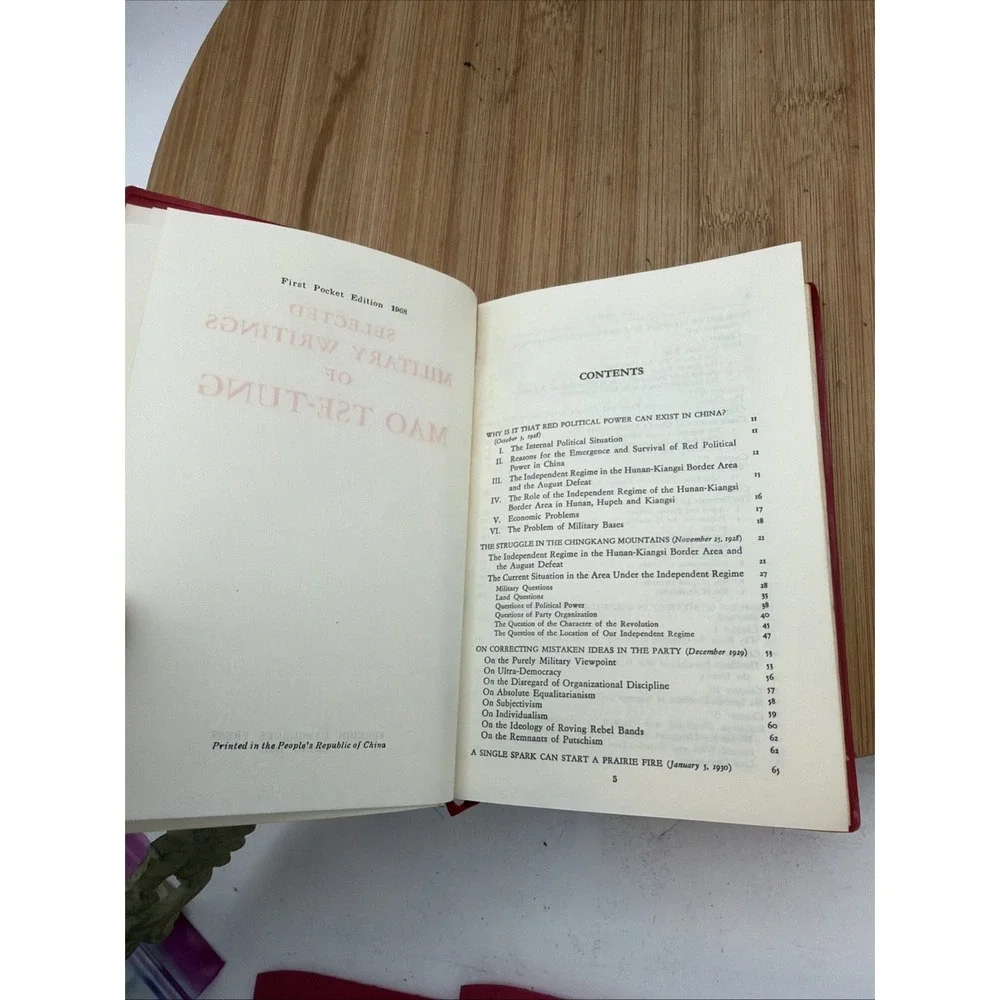 Selected Military Writings of Mao Tse-Tung 1968 First Pocket Edition‎ Red Book